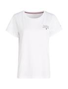 Short Sleeve T-Shirt Tops T-shirts & Tops Short-sleeved White Tommy Hilfiger