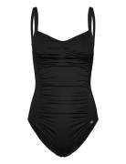 Potenza Solid Swimsuit Badedragt Badetøj Black Panos Emporio