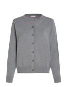 Im Co Jersey Stc Cardi Ls C-Nk Tops Knitwear Cardigans Grey Tommy Hilfiger