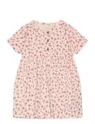 Dress Ss Crepe Dresses & Skirts Dresses Casual Dresses Short-sleeved Casual Dresses Pink Creamie