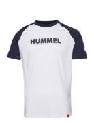 Hmllegacy Blocked T-Shirt Sport T-Kortærmet Skjorte White Hummel