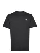 Ace Badge T-Shirt Gots Tops T-Kortærmet Skjorte Black Double A By Wood Wood