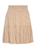 Skirt Multi Flower Dresses & Skirts Skirts Short Skirts Multi/patterned Creamie