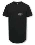 Kobmarinus S/S Tee Print Box Jrs Noos Tops T-Kortærmet Skjorte Black Kids Only