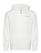 Printed Graphic Full Zip Hoodie Tops Sweatshirts & Hoodies Hoodies Cream GANT