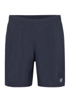 Core Run 2 In 1 7 Inch Short Sport Shorts Sport Shorts Navy New Balance