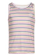 Sport Top - Striped Aop Tops T-shirts Sleeveless Multi/patterned Color Kids