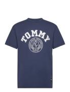 Tjm Reg Vintage Arch Tommy Tee Tops T-Kortærmet Skjorte Navy Tommy Jeans