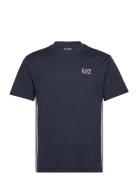 T-Shirt Tops T-Kortærmet Skjorte Navy EA7