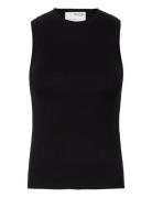 Slflydia Sl O-Neck Knit Top Noos Tops T-shirts & Tops Sleeveless Black Selected Femme