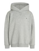 U Timeless Fleece Hoodie Tops Sweatshirts & Hoodies Hoodies Grey Tommy Hilfiger