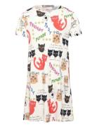 Clairvoyant Cats Aop Ss Dress Dresses & Skirts Dresses Casual Dresses Short-sleeved Casual Dresses Multi/patterned Mini Rodini