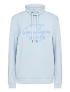 Sc-Banu Tops Sweatshirts & Hoodies Sweatshirts Blue Soyaconcept