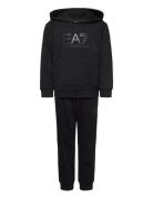 Tracksuit Sets Sweatsuits Black EA7