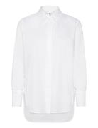 Christiane - Solid Cotton Rd Tops Shirts Long-sleeved White Day Birger Et Mikkelsen