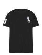 Big Pony Cotton Jersey Tee Tops T-Kortærmet Skjorte Black Ralph Lauren Kids