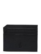 Pebbled Leather Card Case Accessories Wallets Cardholder Black Polo Ralph Lauren