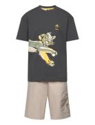 Lk Dy Lk T Set Sets Sets With Short-sleeved T-shirt Multi/patterned Adidas Sportswear