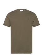 Nørregaard Tonal T-Shirt Tops T-Kortærmet Skjorte Khaki Green Les Deux