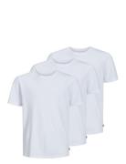 Jjeorganic Basictee Ss 3Pk Mp Jnr Noos Tops T-Kortærmet Skjorte White Jack & J S