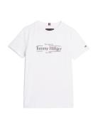 Icon Print Regular Tee Ss Tops T-Kortærmet Skjorte White Tommy Hilfiger