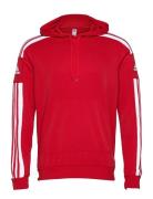 Squadra21 Hoody Tops Sweatshirts & Hoodies Hoodies Red Adidas Performance