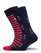 Polo Bear Trouser Sock 2-Pack Underwear Socks Regular Socks Multi/patterned Polo Ralph Lauren Underwear