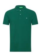 H/S Polo Shirt Tops Polos Short-sleeved Green United Colors Of Benetton