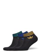 Trefoil Ankle Sock Half-Cushi D 3 Pair Pack Lingerie Socks Footies-ankle Socks Black Adidas Originals