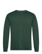 Custom Slim Fit T-Shirt Tops T-Langærmet Skjorte Green Polo Ralph Lauren