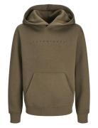 Jjestar Jj Sweat Hood Noos Jnr Tops Sweatshirts & Hoodies Hoodies Khaki Green Jack & J S