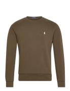 Loopback Fleece Sweatshirt Tops Sweatshirts & Hoodies Sweatshirts Khaki Green Polo Ralph Lauren