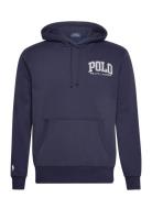 Logo Fleece Hoodie Tops Sweatshirts & Hoodies Hoodies Navy Polo Ralph Lauren