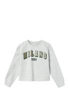 Nkflosefine Ls Loose Short Sweat Unb Tops Sweatshirts & Hoodies Sweatshirts Grey Name It