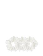 Silk Scrunchies 4 Cm White Accessories Hair Accessories Scrunchies White Cloud & Glow