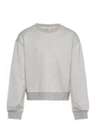 Koglaura L/S Short Glitter O-Neck Ub Swt Tops Sweatshirts & Hoodies Sweatshirts Grey Kids Only