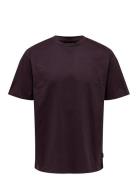 Onsfred Life Rlx Ss Tee Noos Tops T-Kortærmet Skjorte Black ONLY & SONS