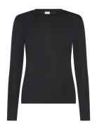 Vialexia O-Neck L/S Top - Noos Tops T-shirts & Tops Long-sleeved Black Vila