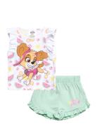 Tshirt & Short Sets Sets With Short-sleeved T-shirt Multi/patterned Paw Patrol