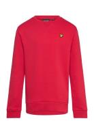 Crew Neck Sweatshirt Tops Sweatshirts & Hoodies Sweatshirts Red Lyle & Scott