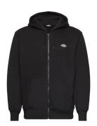 Summerdale Zip Through Designers Sweatshirts & Hoodies Hoodies Black Dickies