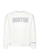 Printed Cotton Sweatshirt Tops Sweatshirts & Hoodies Sweatshirts White Mango