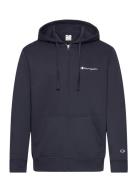 Full Zip Hoodie Sweatshirt Tops Sweatshirts & Hoodies Hoodies Navy Champion