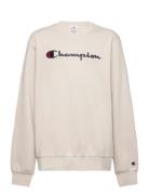 Crewneck Sweatshirt Tops Sweatshirts & Hoodies Sweatshirts Beige Champion