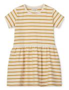 Lima Stripe Shortsleeve Dress Dresses & Skirts Dresses Casual Dresses Short-sleeved Casual Dresses Cream Liewood