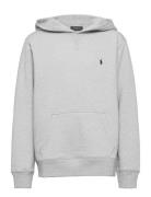 Fleece Hoodie Tops Sweatshirts & Hoodies Hoodies Grey Ralph Lauren Kids