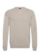 Valter Roundneck Designers Knitwear Round Necks Beige Oscar Jacobson