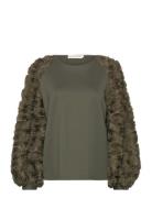 291 Juliette Top Tops T-shirts & Tops Long-sleeved Khaki Green Ida Sjöstedt