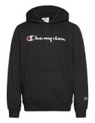 Hooded Sweatshirt Tops Sweatshirts & Hoodies Hoodies Black Champion