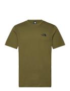 M Ss Simple Dome Tee Sport T-Kortærmet Skjorte Khaki Green The North Face